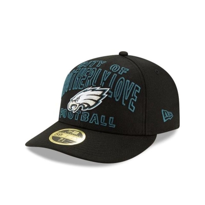 Philadelphia Eagles Gorra | New Era NFL Draft Alternate Low Profile 59fifty Fitted Cap Mexico - Negros